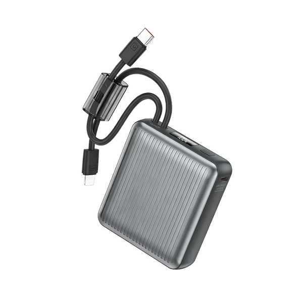 Earldom 10000mAh 2-in-1 Power Bank – Built-in Lightning & USB-C