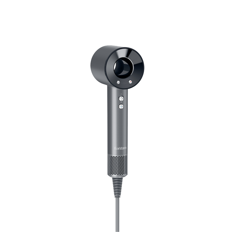 Earldom ET-AB01 gray 1600W high-speed hair dryer, front view