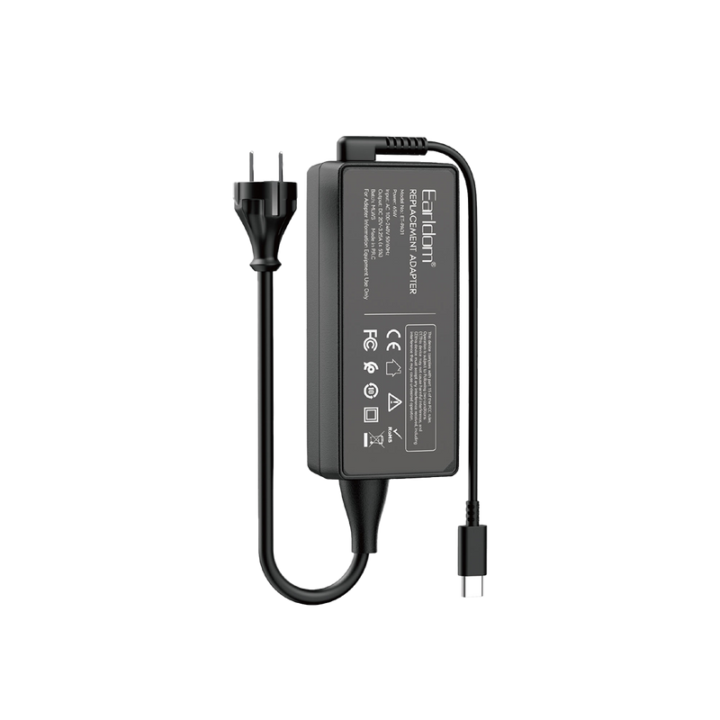 Earldom ET-PA01 65W USB-C laptop power adapter brick with EU plug cord
