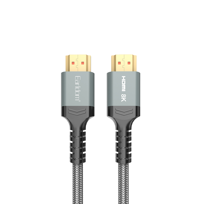 Earldom ET-W31 braided HDMI 2.1 8K cable with aluminum alloy plugs
