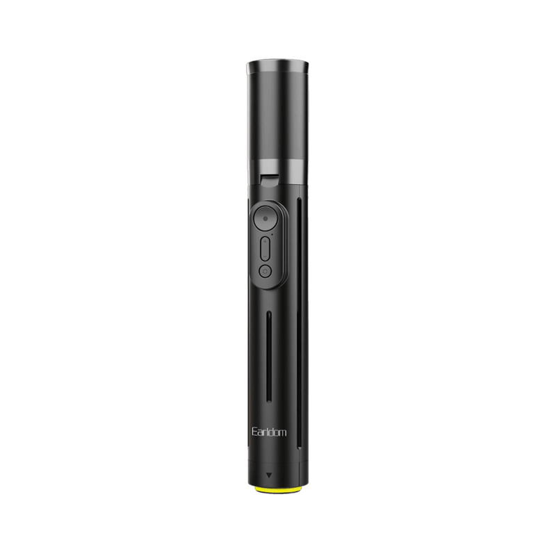 Earldom ET-ZP38 selfie stick tripod folded into a compact black handle