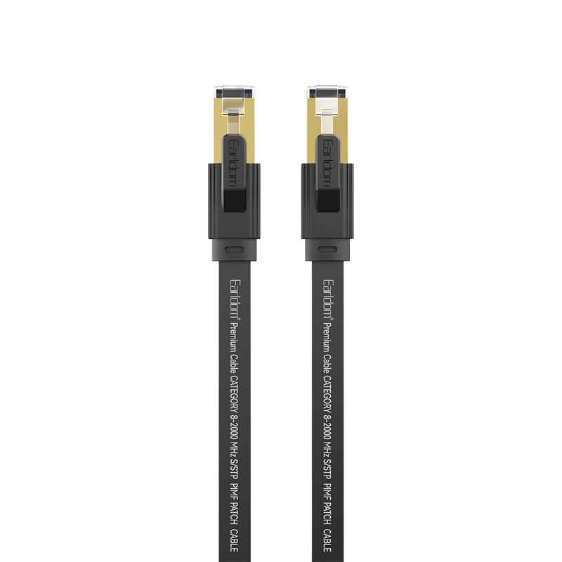 Earldom ET-NW2 flat Ethernet cable with gold-plated RJ45 plugs