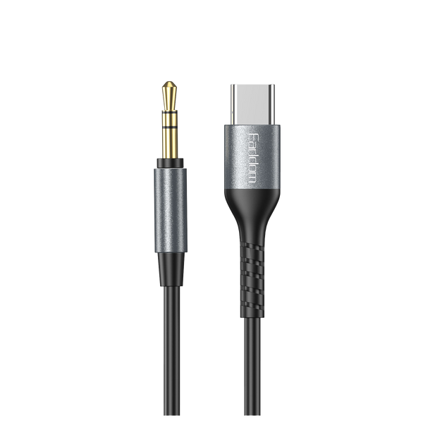 Earldom USB-C to 3.5mm Audio Cable – 1M, Aluminum Alloy + TPE, for Android, iPhone 15/16, Laptops, Tablets