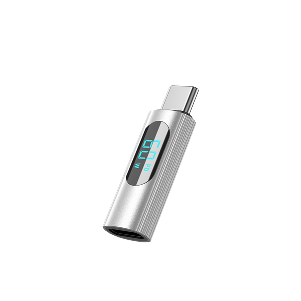 Earldom Lightning to USB-C Adapter – 60W PD with Digital Voltage Display, Aluminum Alloy, for Charging & Data Transfer