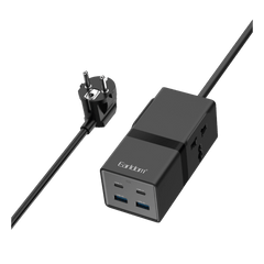 Earldom Power Strip with 2 PD and 2 USB-C Ports – Universal Socket (EU Plug)