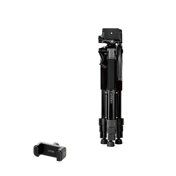 Earldom Professional Aluminum Tripod – 3KG Load Capacity, 3-Way Pan Head, 1540g Total Weight for DSLR & Mirrorless Cameras