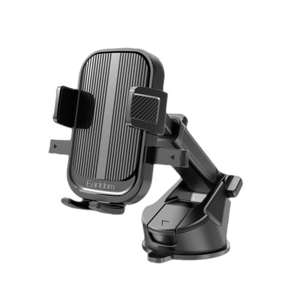 Earldom Suction Cup Car Phone Mount – 62-95mm Clamp for 4.5-7" Phones, Dashboard & Windshield Installation