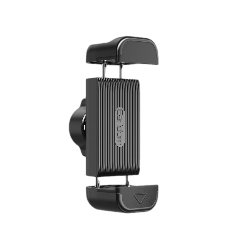 Earldom ET-UH01 universal mount clamp in black, front view