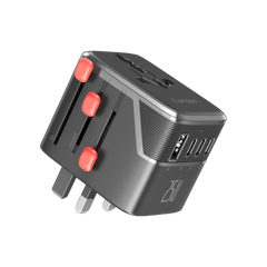 Earldom Universal Travel Adapter – 25W PD Fast Chargingwith 1 USB and 3 USB-C Ports