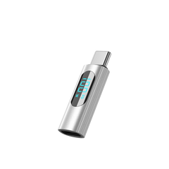 Earldom USB-C to USB-C Adapter – 100W PD with Digital Voltage Display, Aluminum Alloy, for Charging & Data Transfer
