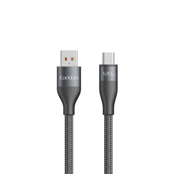 Earldom USB to USB-C Charging Cable – 1M, 48-Strand Braided, Pure Copper, 3A Fast Charging & Data Sync