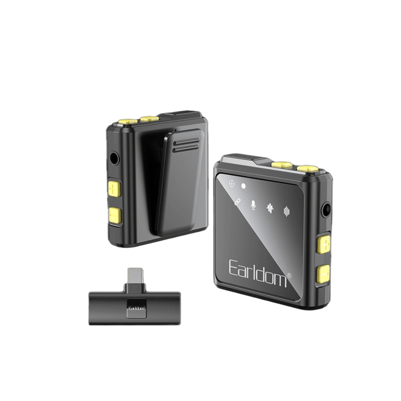Earldom ET-MC10C collar clip wireless mic with USB-C receiver