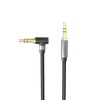 Earldom 3.5mm to 3.5mm Braided Audio Cable – 1M, Aluminum Alloy, Gold-Plated, Universal Aux for Car & Home Stereo