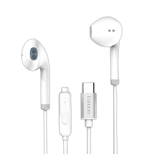 Earldom USB-C Wired Stereo Earbuds – Hi-Fi Audio with Microphone, Lightweight Design for Daily Use