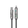 Earldom 1.2M 3-in-1 Universal Charging Cable – USB to Lightning, USB-C, 240W USB-C to USB-C, Zinc Alloy + Silicone