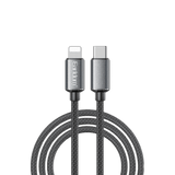 Earldom 1.2M USB-C to USB-C/L PD60W Fast Charging Cable – Braided Nylon, Durable, Data Sync – Black