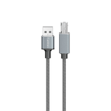 Earldom 1.5M USB 2.0 Printer Cable – USB-A to USB-B, Aluminum Alloy Connectors, High-Speed Data Transfer – Silver