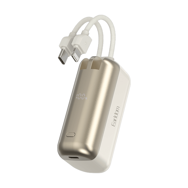 Earldom 10000mAh 2-in-1 Power Bank – Built-in Lightning & USB-C