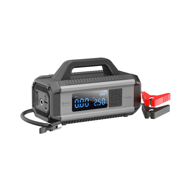 Earldom 10000mAh Car Jump Starter – 800A Peak, 300A Starting, 8-10 Ignitions, USB-C Charging for 6.0L Gas/3.0L Diesel