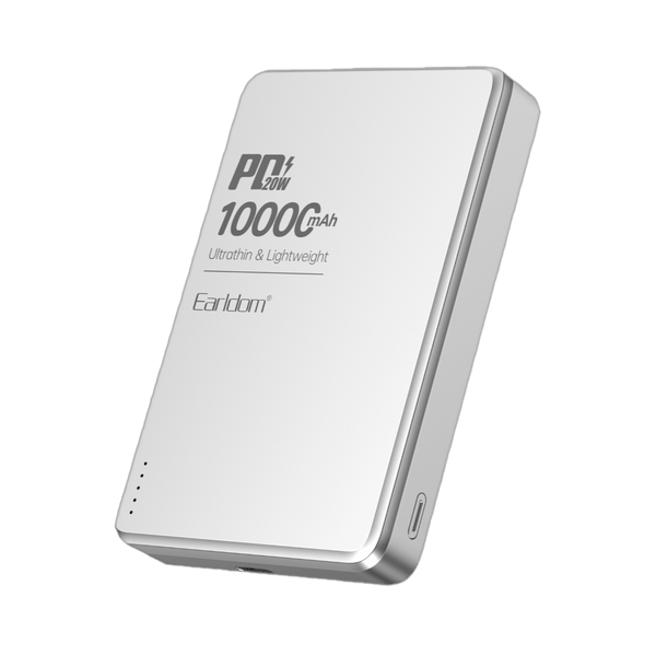 Earldom MagSafe Power Bank – Ultra-Thin, 15W Wireless Charging + 20W PD Fast Charge