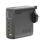 Earldom 100W GaN Charger with Digital Display (UK Plug)
