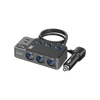 EARLDOM 120W 3USB+2PD 3socket car charger