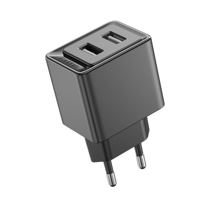 Earldom 12W Dual USB Charger (EU Plug)