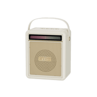 Earldom 15W Bluetooth Speaker – 105mm Driver, RGB Lighting, Bluetooth 5.4 – Champagne