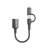 Earldom 2-in-1 USB-C & Lightning OTG Adapter – USB 3.0, Aluminum Alloy, for iPhone, iPad, Android, Tablets