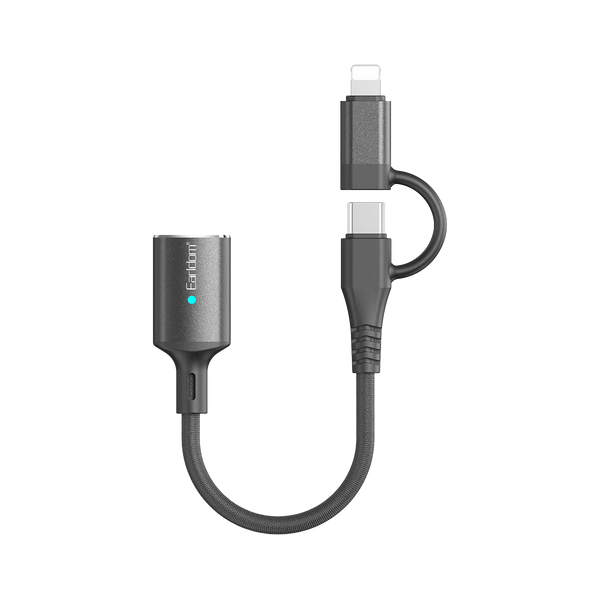 Earldom 2-in-1 USB-C & Lightning OTG Adapter – USB 3.0, Aluminum Alloy, for iPhone, iPad, Android, Tablets
