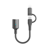 Earldom 2-in-1 USB-C & Lightning OTG Adapter – USB 3.0, Aluminum Alloy, for iPhone, iPad, Android, Tablets