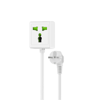 Earldom 2M Power Strip with Universal Socket (EU Plug)
