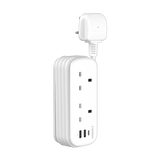 Earldom 2-Outlet Power Strip with PD and 2 USB Ports (UK Plug)