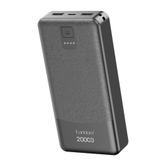 Earldom Power Bank with LCD Display – Dual USB-A + USB-C, 3-Input Charging