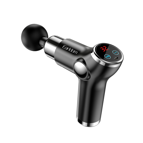 Earldom 20W Deep Tissue Massage Gun – 6 Massage Heads, 5 Speeds, USB + Type-C Dual Charging, 20W High-Torque Motor – EU Plug