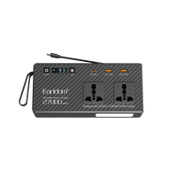 Earldom 27000mAh Car Power Inverter – 150W AC Output, 2 AC Outlets + USB-C PD60W + USB-A, Built-in Battery for Portable Power