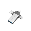 Earldom 3-in-1 OTG Adapter – USB-C + Lightning + Micro USB to USB-A, Aluminum Alloy, for iPhone, Android, Tablets