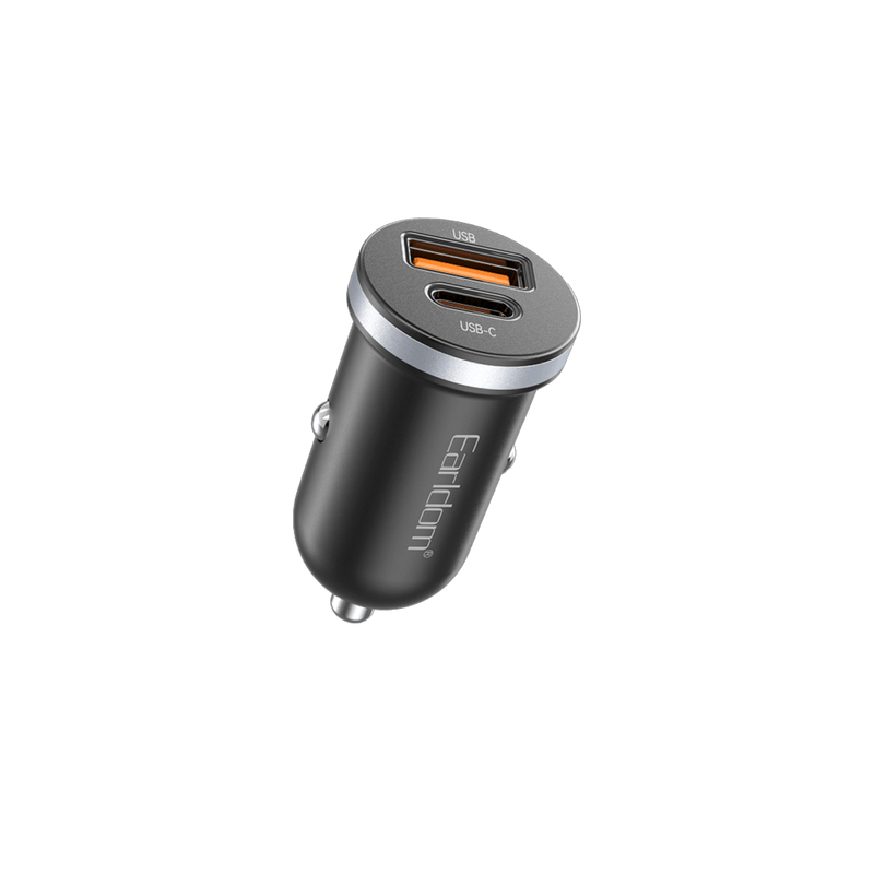 Earldom ES-CC27 compact car charger with USB-A and USB-C ports