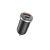 Earldom 30W PD + USB Car Charger – USB-C PD30W & USB-A QC30, Aluminum Alloy, 12-24V Input