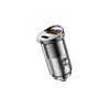 Earldom 30W PD + USB Car Charger – USB-C PD30W & USB-A QC30, Zinc Alloy, 12-24V Input