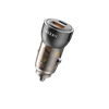 Earldom 30W PD + USB Car Charger – Transparent Housing, USB-C PD30W & USB-A QC30, 12-24V Input