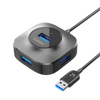 Earldom 4-Port USB 2.0 Hub – ABS Housing, Plug & Play, for Laptops, Desktops, and USB Devices