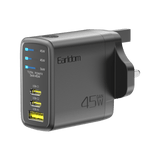 Earldom 45W GaN Charger with Digital Display (UK Plug)