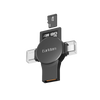 Earldom 5-in-1 OTG Card Reader – SD/TF + USB + USB-C + Lightning, for iPhone, Android, PC, Mac