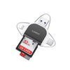 Earldom 6-in-1 OTG Card Reader – SD/TF + USB + USB-C + Lightning + Micro USB, for iPhone, Android, PC, Mac