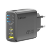 Earldom 65W GaN Charger (3-Port PD, Digital Display)