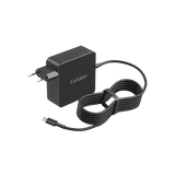 Earldom 65W USB-C Laptop Power Adapter – PD 3.0, 100-240V, 1.2M Cable, EU/UK Plug, Compact Design