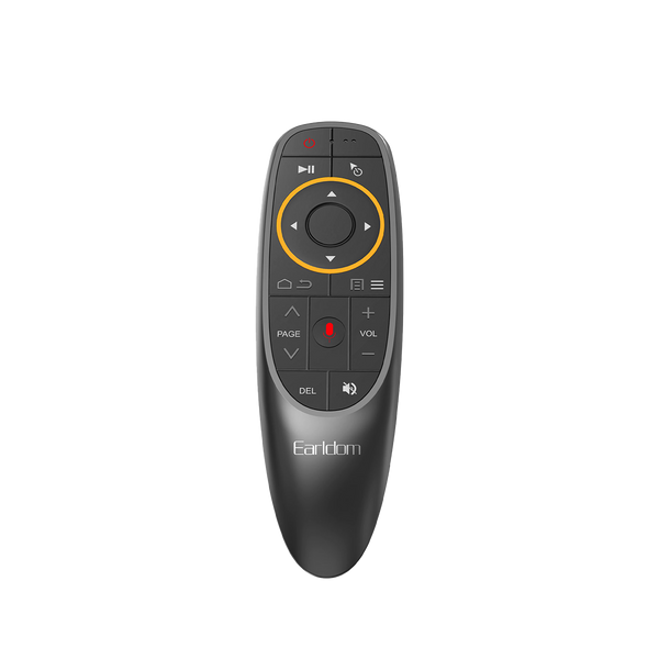 Earldom Air Mouse Remote – Gyroscope Motion Control, 2.4G Wireless, USB Receiver, Voice Input for Smart TV, PC, Android & Mac