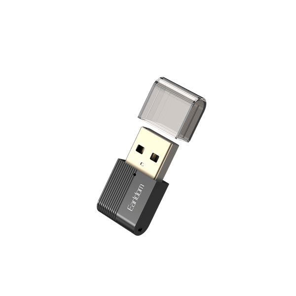 Earldom Bluetooth 5.0 Audio Receiver – USB & 3.5mm AUX Output, Noise-Cancelling Mic, Hands-Free Calling for Car & PC