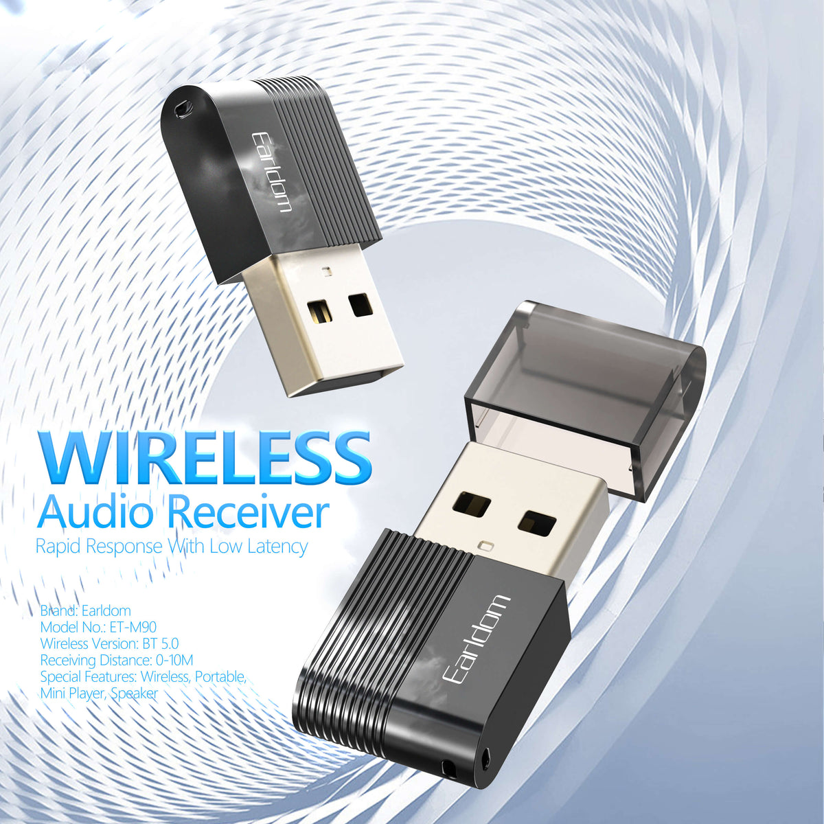 گیرنده بلوتوث Earldom ET-M90 با USB و AUX